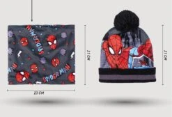 Cerda SPIDERMAN - Set Bonnet Pompon + Gants + Tour De Cou - 3Pc Enfant -Homme & Co Soldes Boutique FIG2200009623 5