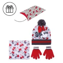 Cerda MINNIE - Set Bonnet Pompon + Gants + Tour De Cou - 3Pc Enfant