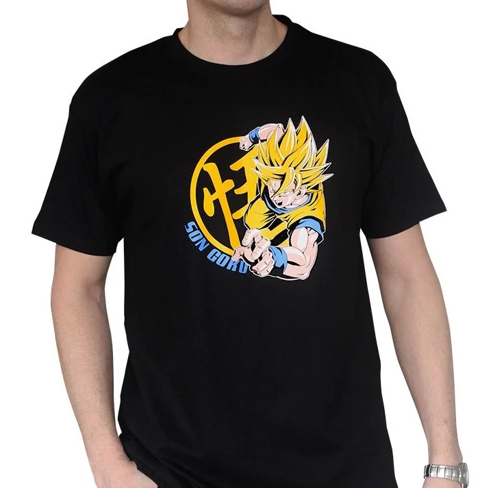 ABYstyle DRAGON BALL - T-Shirt DBZ/Goku Super Saiyan Homme Black (L) 1 ABYstyle DRAGON BALL - T-Shirt DBZ/Goku Super Saiyan Homme Black (L)