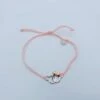 MINNIE - Bracelet Cordes Ajustable + Pendentif Laiton Plaqué