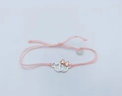 MINNIE - Bracelet Cordes Ajustable + Pendentif Laiton Plaqué -Homme & Co Soldes Boutique FIGBF00680TRPLARG 3