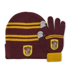 Cinereplicas HARRY POTTER - Set Enfant Gants Tactiles & Bonnet - Gryffondor