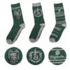 Cinereplicas HARRY POTTER - Lot 3 Paires - Chaussettes - Serpentard - Taille 35-45