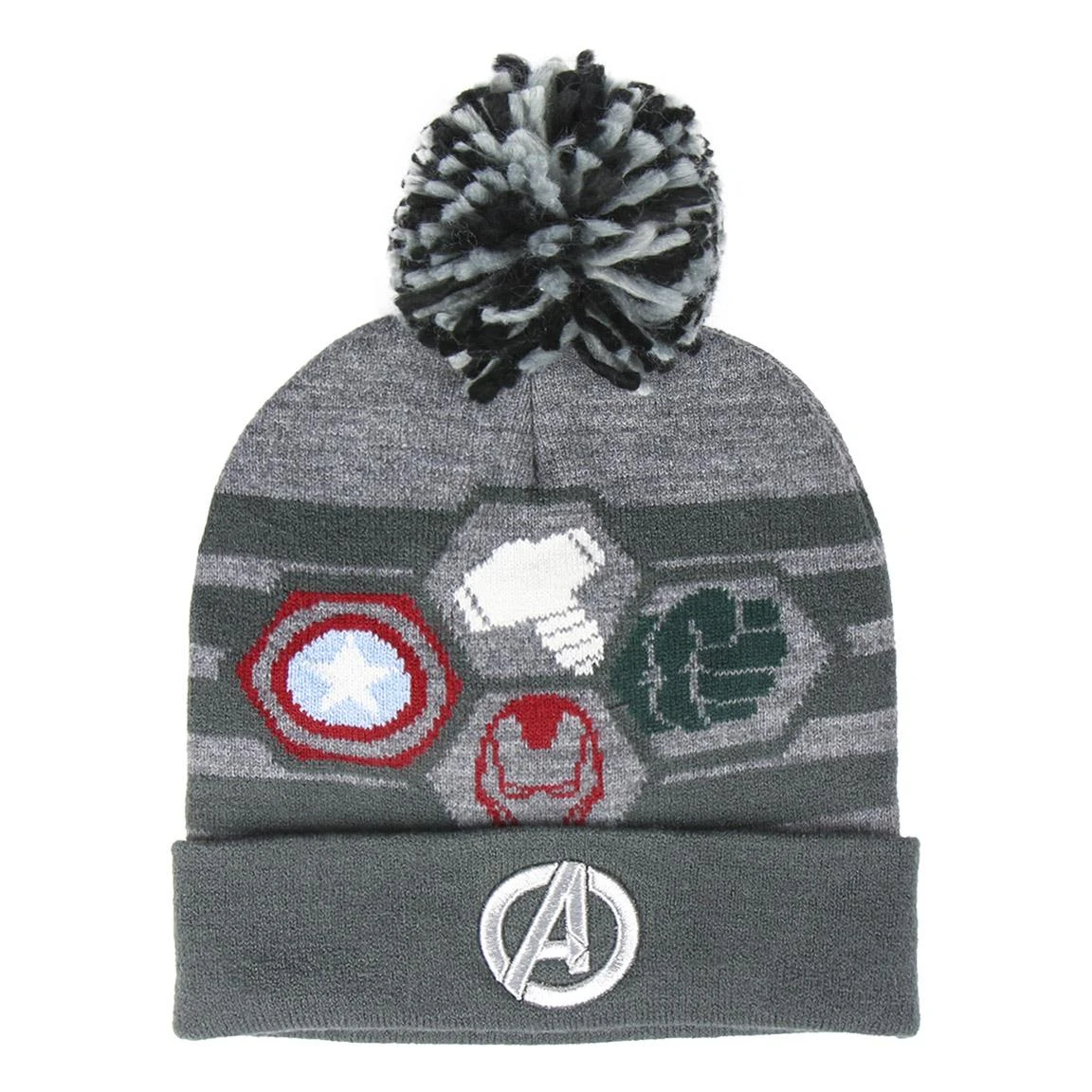 MARVEL - Bonnet Enfant - Pompon - Avengers 1 MARVEL - Bonnet Enfant - Pompon - Avengers