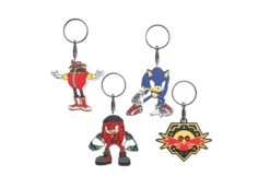 SONIC - Personnages - Set De 4 Portes-Clés En Caoutchou