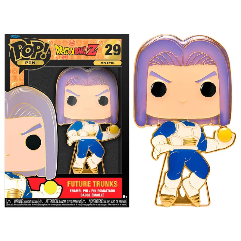 FUNKO DRAGON BALL Z - Pop Large Enamel Pin N° 29 - Future Trunks 1 FUNKO DRAGON BALL Z - Pop Large Enamel Pin N° 29 - Future Trunks