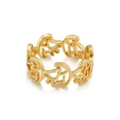 LION KING - Simba Ring 'Gold Plated' (Size 7)