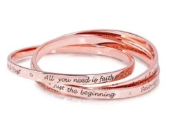 DISNEY TINKER BELL - Interlocking Bracelet 'Rose Gold Plated'