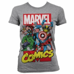 MARVEL - T-Shirt Comics Heroe GIRL - Grey (L)