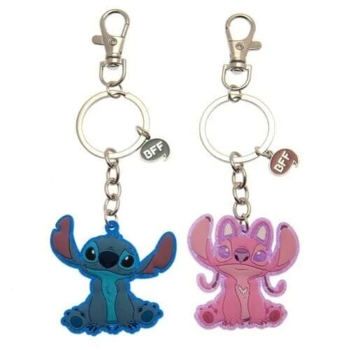 STITCH & ANGEL - Set De 2 Portes-Clé BFF En Métal 1 STITCH & ANGEL - Set De 2 Portes-Clé BFF En Métal