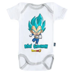 DRAGON BALL SUPER - Body Bébé - Vegeta : Bébé Grognon (3-6 Mois)