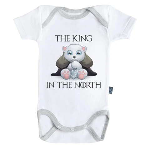 GAME OF THRONES - Body Bébé - King In The North - (12-18 Mois) 1 GAME OF THRONES - Body Bébé - King In The North - (12-18 Mois)