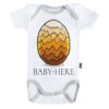 GAME OF THRONES - Body Bébé - Baby Is Here - Jaune (3-6 Mois)