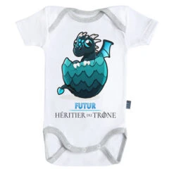 GAME OF THRONES - Body Bébé - Futur Héritier - Bleu (3-6 Mois)