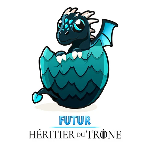 GAME OF THRONES - Body Bébé - Futur Héritier - Bleu (3-6 Mois) 2 GAME OF THRONES - Body Bébé - Futur Héritier - Bleu (3-6 Mois) – Image 2