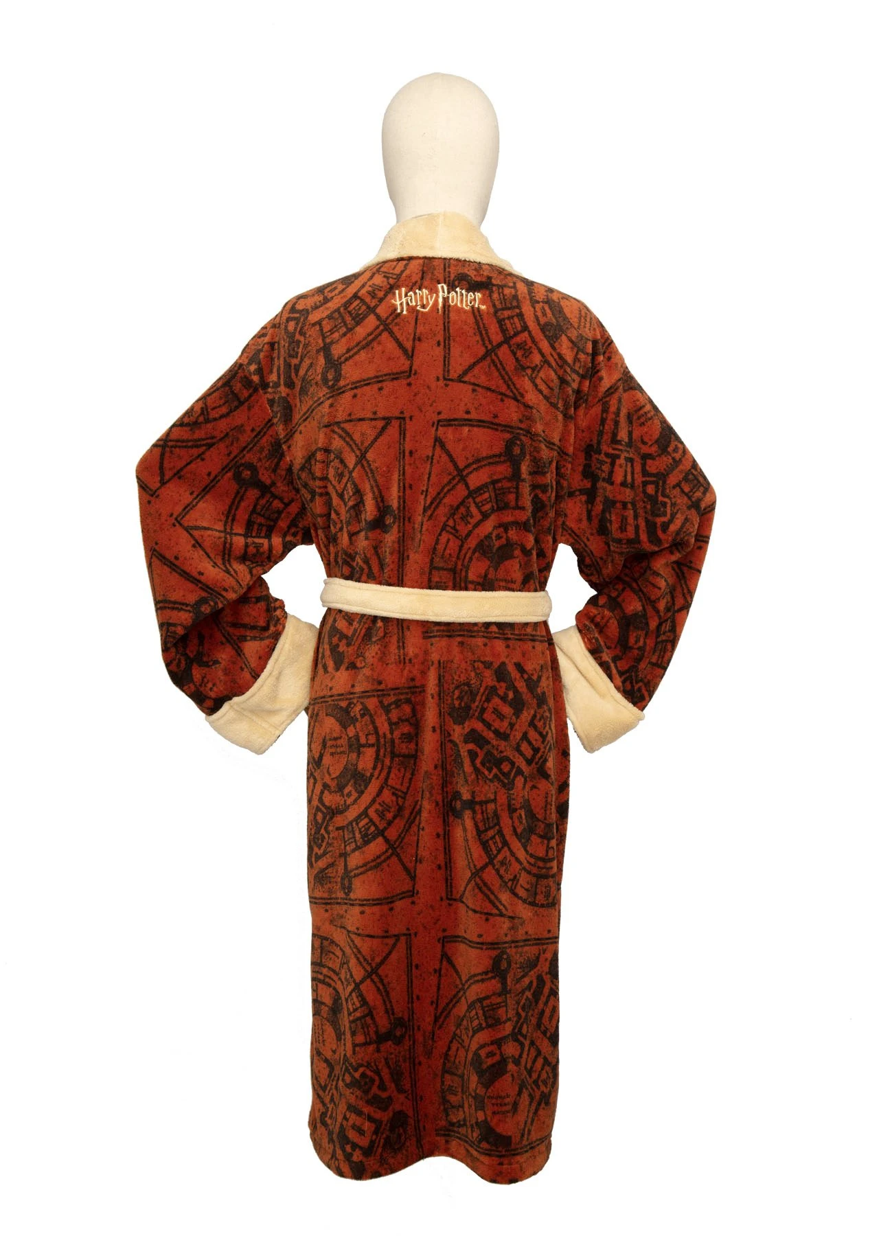 HARRY POTTER - Carte Du Maraudeur - Peignoir Adulte 2 HARRY POTTER - Carte Du Maraudeur - Peignoir Adulte – Image 2