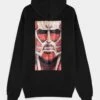 Difuzed ATTACK ON TITAN - Colossus Titan - Pull à Capuche Zipper Homme (S)