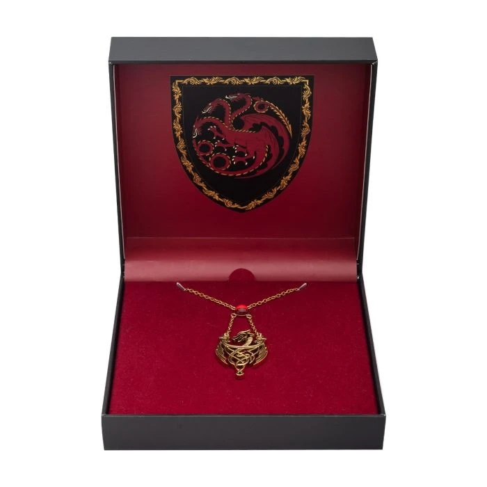 HOUSE OF THE DRAGONS - 3 Dragons - Collier Pendentif Avec Pierre 5 HOUSE OF THE DRAGONS - 3 Dragons - Collier Pendentif Avec Pierre – Image 5