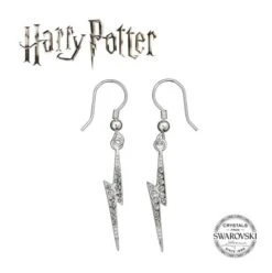 HARRY POTTER - Lightning Bolt - Boucles D'oreilles Critstaux