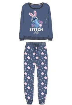 DISNEY- Pyjama Hiver Long Stitch Style Blue (XS)