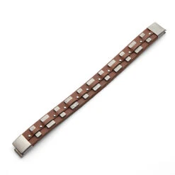 STAR WARS - Bracelet Cuir Inox - Chewbacca -Homme & Co Soldes Boutique FIGJCSWCWBR01 3