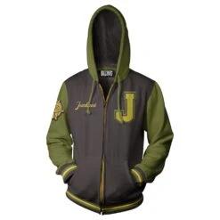 OVERWATCH - Varsity JUNKRAT Zip-up Hoodies (S)