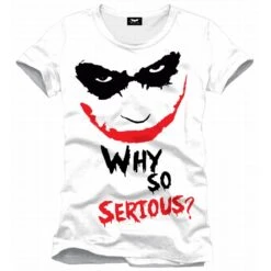 BATMAN - T-Shirt Joker Why So Serious - White (XXL)