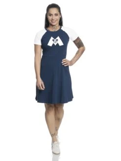 DISNEY - Mickey Mouse M College Dress Navy/White (S)