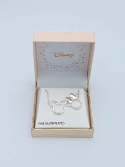 MINNIE + MICKEY - Collier En Laiton Plaqué Argent