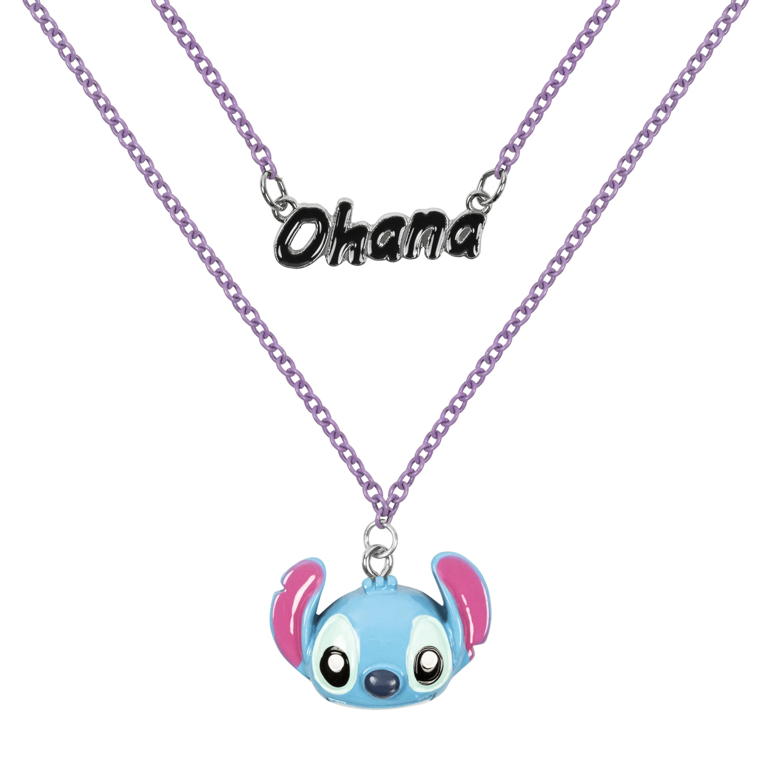 STITCH - Ohana - Collier + Pendentif 16mm 1 STITCH - Ohana - Collier + Pendentif 16mm