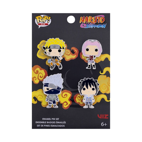 NARUTO - Funko 4pk Pin Set - Team 7 1 NARUTO - Funko 4pk Pin Set - Team 7