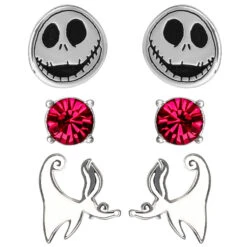 NBX - Jack - 3 Paires De Clouds D'Oreilles - Plaqué Argent