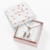 MINNIE -Set Maman & Fille- Collier + Boucles En Laiton Plaqué Argent