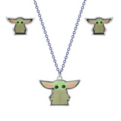 GROGU - Set Collier + 1 Paire De Boucles D'oreilles - 3 Pc.