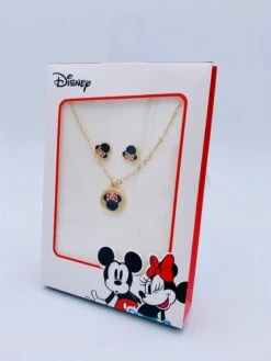 MINNIE - Set Collier + 1 Paire De Boucles D'oreilles - 3 Pc.
