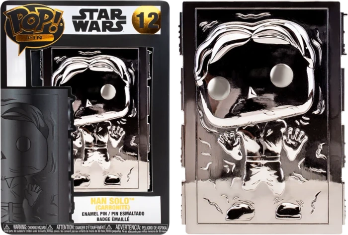 FUNKO STAR WARS - Pop Large Enamel Pin N° 12 - Han Solo In Carbonite 1 FUNKO STAR WARS - Pop Large Enamel Pin N° 12 - Han Solo In Carbonite