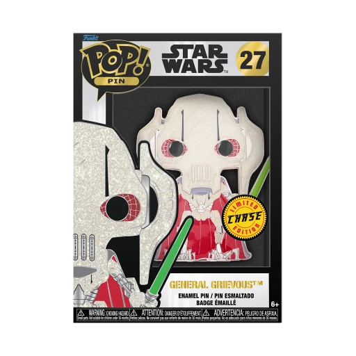 FUNKO STAR WARS - Pop Large Enamel Pin N° 27 - General Grievous - Chase 4 FUNKO STAR WARS - Pop Large Enamel Pin N° 27 - General Grievous - Chase – Image 4