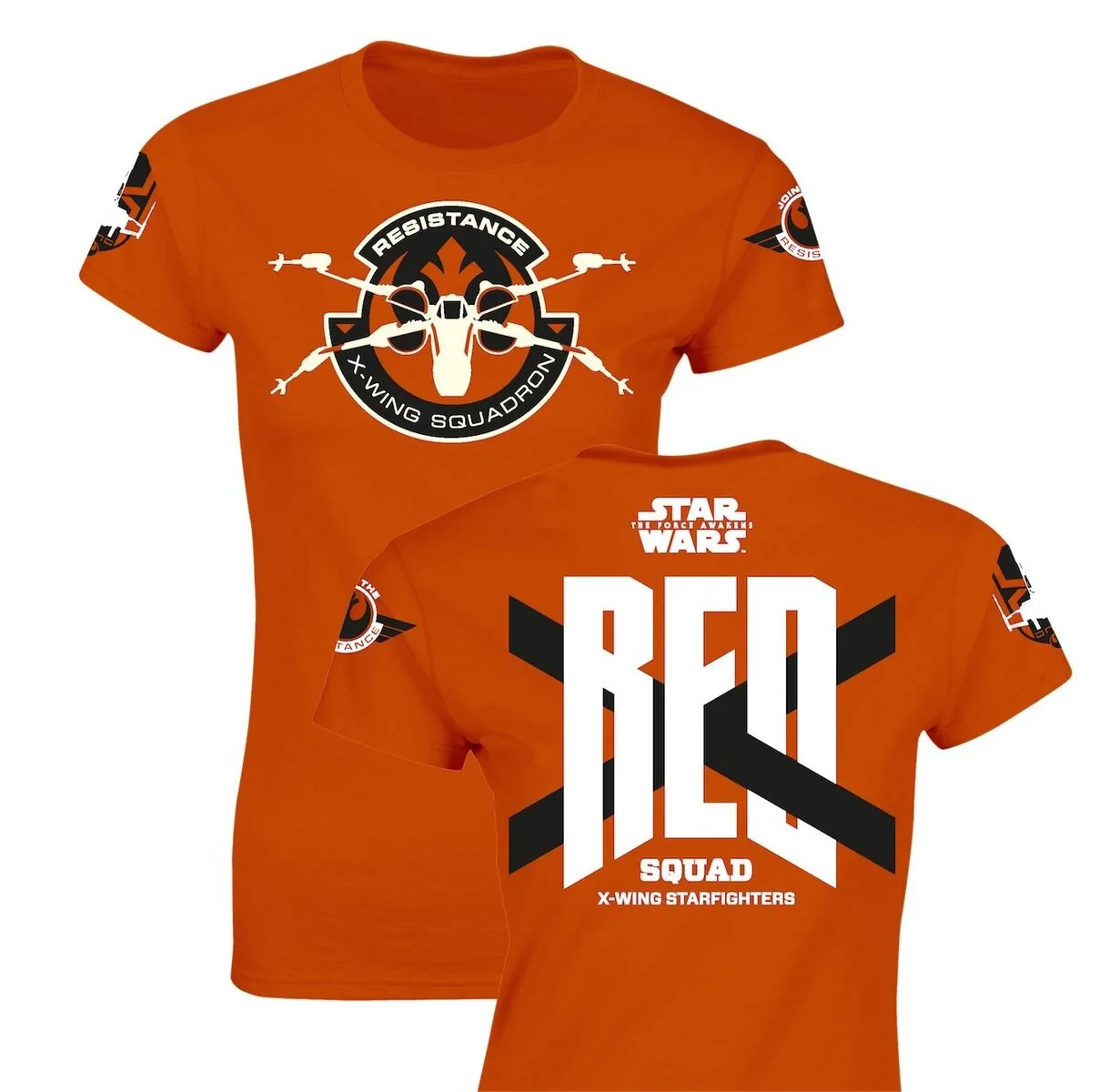 STAR WARS 7 - T-Shirt Red Squad GIRLS - Orange (S) 1 STAR WARS 7 - T-Shirt Red Squad GIRLS - Orange (S)