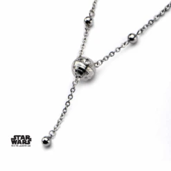 STAR WARS - Woman's Stainless Steel 3D Death Star Necklace