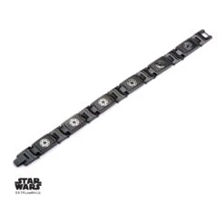 STAR WARS - Black PVD Plated Galactic Empire Symbol Link Bracelet -Homme & Co Soldes Boutique FIGSWISBR01 3
