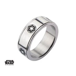 STAR WARS - Men's Stainless Steel Empire Symbol Spinner Ring - Size 10 -Homme & Co Soldes Boutique FIGSWISSPFR 4