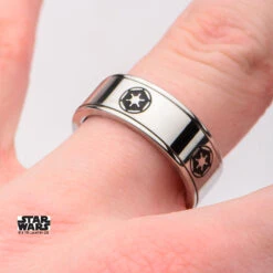 STAR WARS - Men's Stainless Steel Empire Symbol Spinner Ring - Size 10 -Homme & Co Soldes Boutique FIGSWISSPFR 5