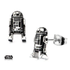 STAR WARS - Stainless Steel R2D2 3D Cast Stud Earrings -Homme & Co Soldes Boutique FIGSWR23DER01 4