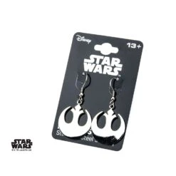 STAR WARS - Women's Stainless Steel Rebel Symbol Hook Dangle Earrings -Homme & Co Soldes Boutique FIGSWRSER01 3