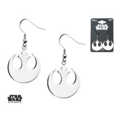 STAR WARS - Women's Stainless Steel Rebel Symbol Hook Dangle Earrings -Homme & Co Soldes Boutique FIGSWRSER01 5