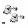 STAR WARS - Stainless Steel 3D Stormtrooper Stud Earrings