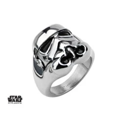 STAR WARS - Men's Stainless Steel 3D Stormtrooper Ring - Size 10 -Homme & Co Soldes Boutique FIGSWST3DFR01 4