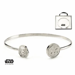 STAR WARS - Women's Stainless Steel Stormtrooper Cuff Bangle Bracelet