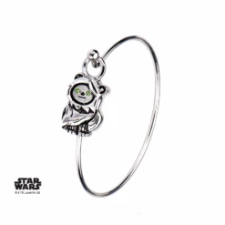 STAR WARS - Women's Stainless Steel 3D Ewok Bangle Bracelet