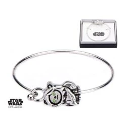 STAR WARS - Women's Stainless Steel 3D Ewok Bangle Bracelet -Homme & Co Soldes Boutique FIGSWTWEKBRB02 3